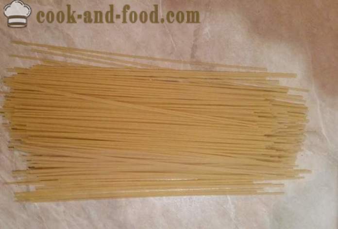 Wie Spaghetti in der Pfanne kochen - einen Schritt für Schritt Rezept Fotos