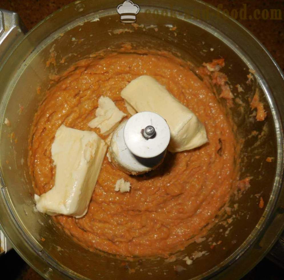 Klassischer Pate Hering mit geschmolzenem Käse und Karotten - wie Foie Hering zu Hause, Schritt für Schritt Rezept Fotos kochen