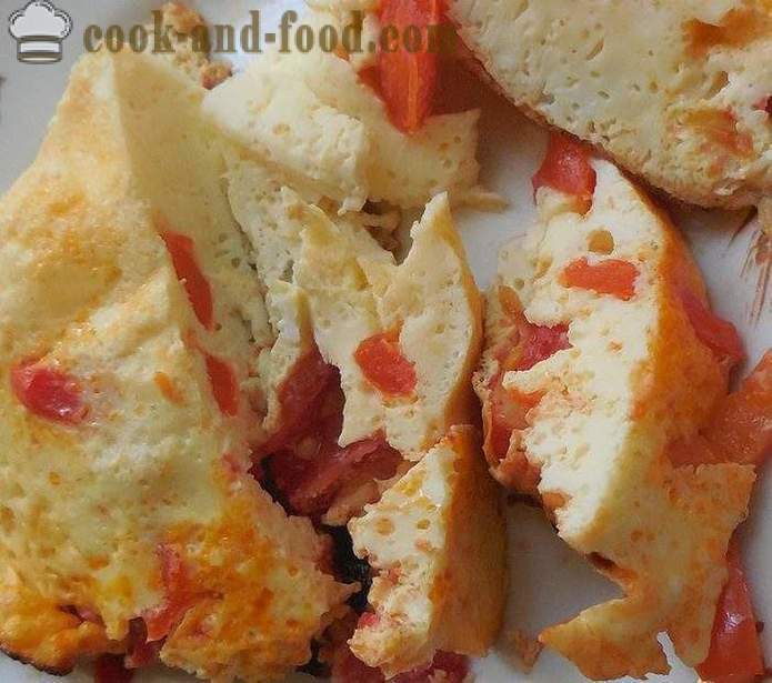 Omelette mit Tomaten in multivarka - wie ein Omelett in multivarka kochen, Schritt für Schritt Rezept Fotos