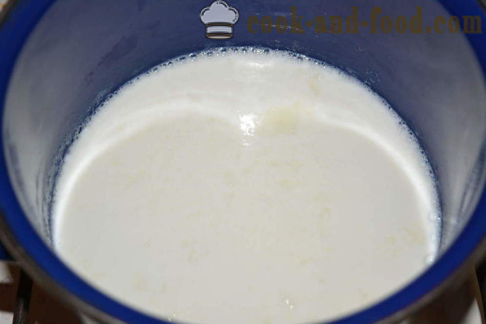 Milch Fadennudeln für die Kinder - wie für Schritt Rezept Fotos in der Pfanne, ein Schritt Milchnudel brauen