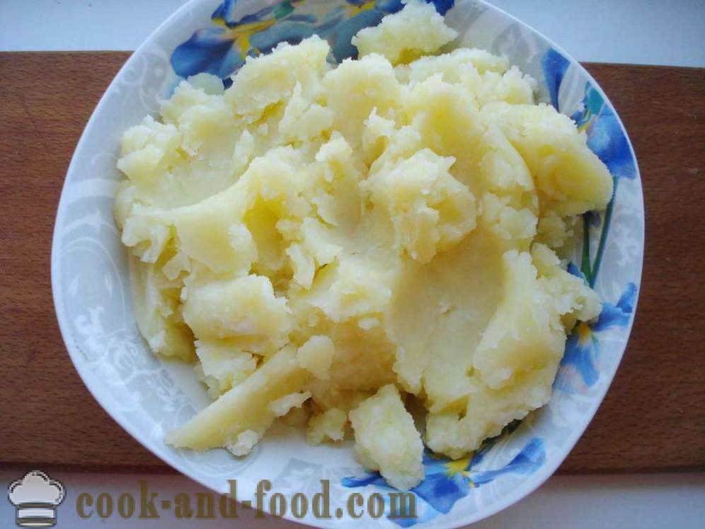 Teigtaschen mit Kartoffeln und Zwiebeln - wie Knödel mit Kartoffeln zu machen, einen Schritt für Schritt Rezept Fotos