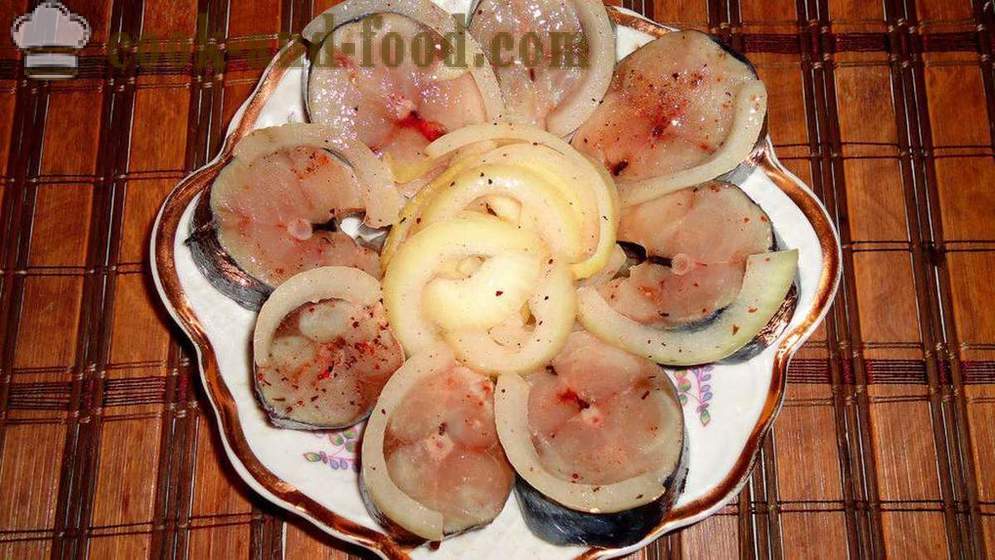 Köstliche marinierte Makrele - als schmackhafte Gurke Makrele zu Hause, Schritt für Schritt Rezept Fotos