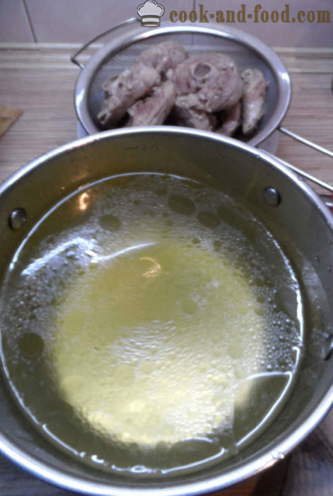 Suppe shourpa zu Hause - wie Shurpa zu Hause kochen, Schritt für Schritt Rezept Fotos