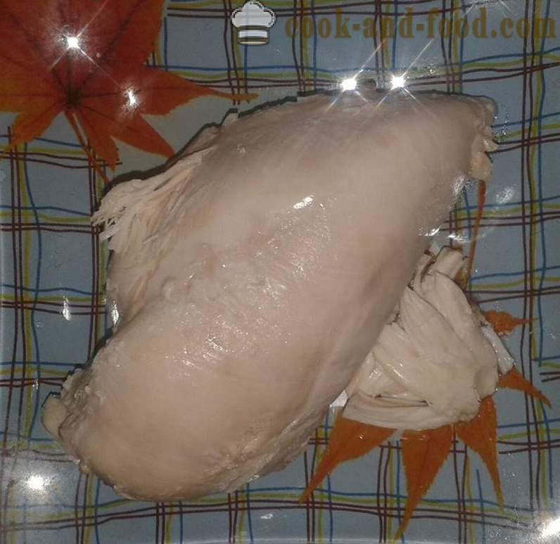Leckere Pastete aus Hühnerleber mit Huhn - wie hausgemachte Pastete aus Hühnerleber, kochen und Brust, Schritt für Schritt Rezept Fotos