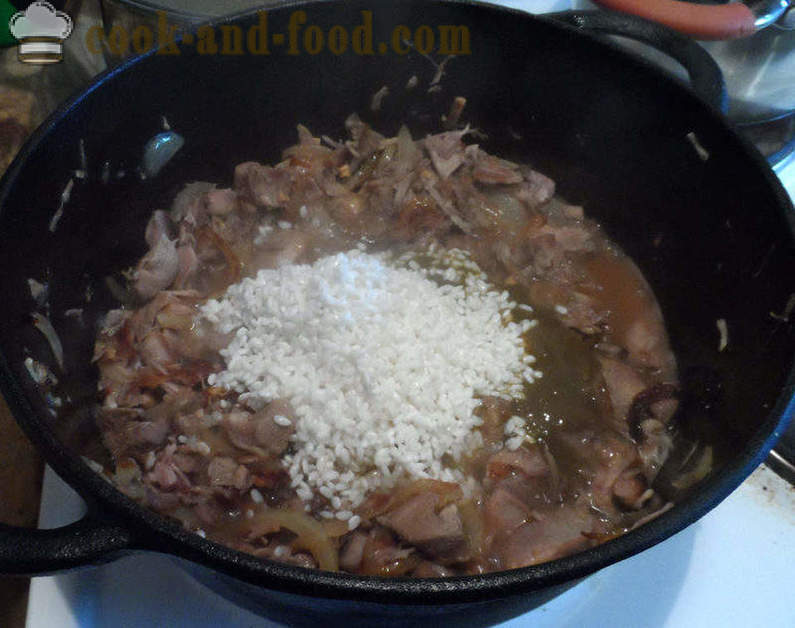 Kharcho Suppe mit Reis - wie Suppe gräbt zu Hause, Schritt für Schritt Rezept Fotos kochen