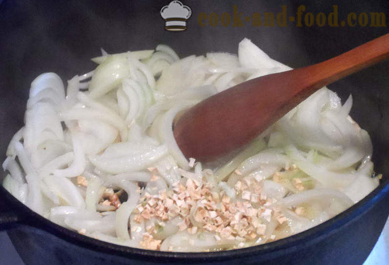 Kharcho Suppe mit Reis - wie Suppe gräbt zu Hause, Schritt für Schritt Rezept Fotos kochen