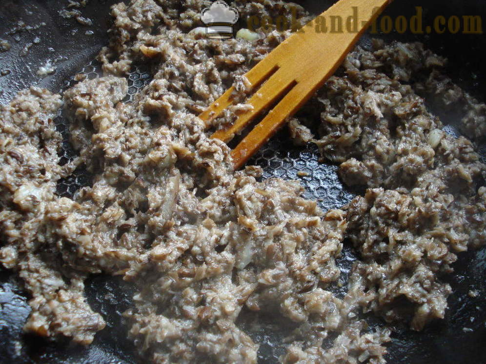 Pilzbrut - wie Pilzmyzel von gekochten Pilzen zu kochen, Schritt für Schritt Rezept Fotos