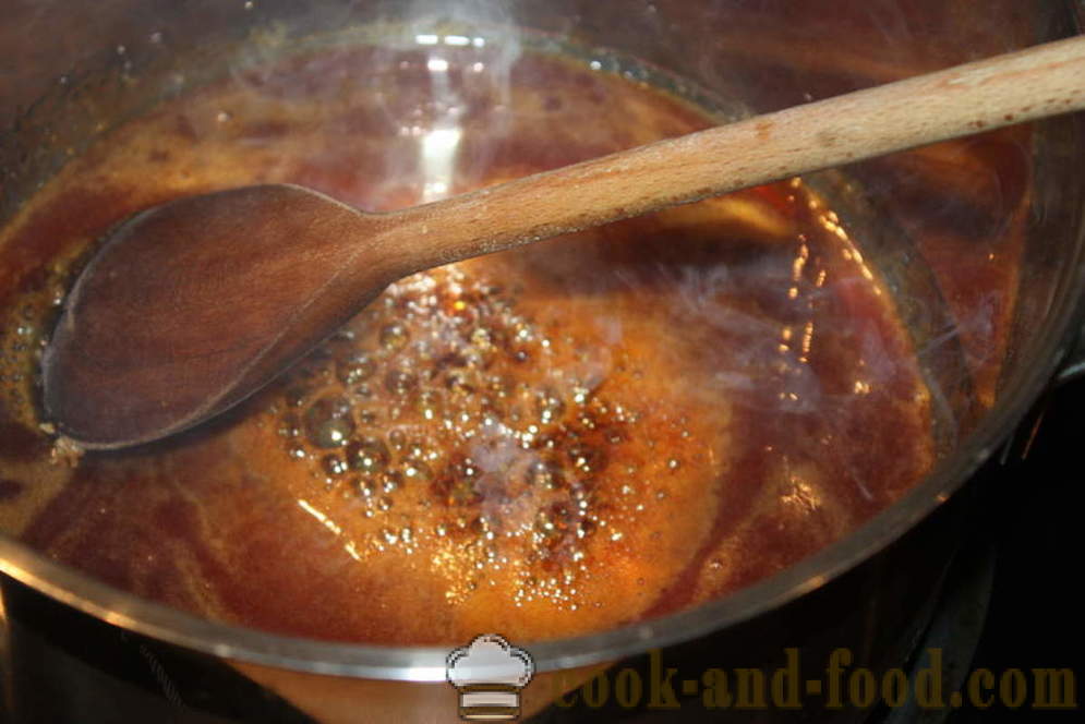 Honig choux Teig für Lebkuchen - Technologie und Methoden des Kochens, wie man einen Lebkuchenteig zu machen, einen Schritt für Schritt Rezept Fotos