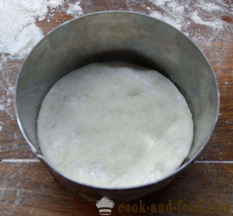 Zwiebelbrot in dem Ofen oder Zwiebelbrötchen - wie, wie Brot zu backen, Zwiebel, einen Schritt für Schritt Rezept Fotos