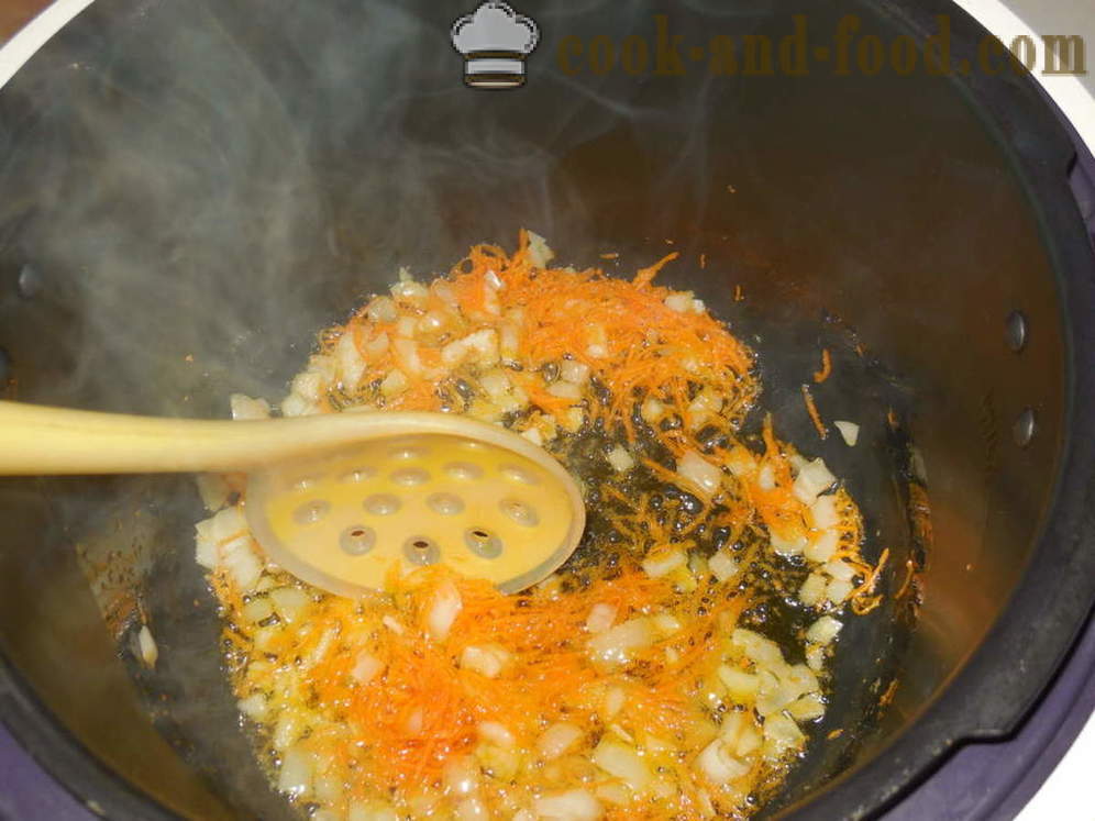 Suppe mit hausgemachten Nudeln und Hühnerherzen - wie Hühnersuppe in multivarka zu kochen, Schritt für Schritt Rezept Fotos