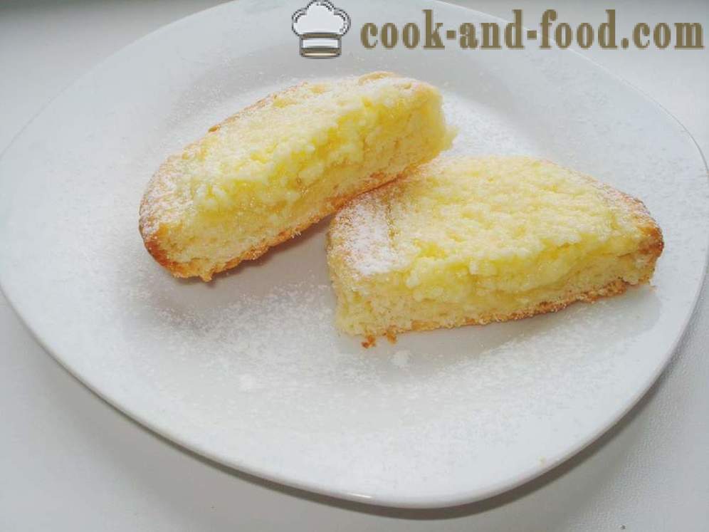 Cheesecake mit Teig in dem Ofen - wie Käsekuchen zum Kochen mit Quark, Schritt für Schritt Rezept Fotos