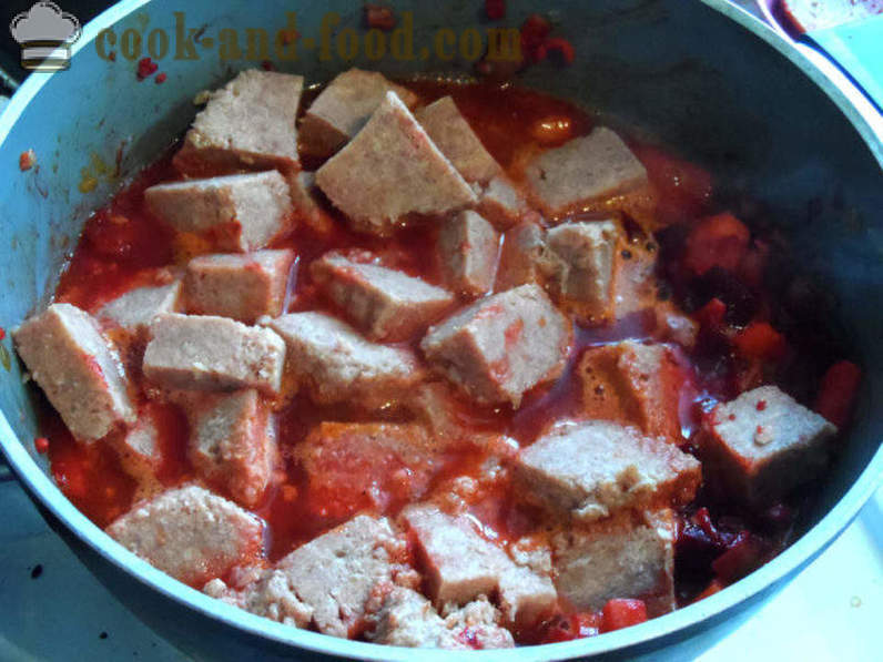 Rote-Bete-Suppe, Borschtsch - wie Suppe Püree von verschiedenen Gemüse zu kochen, einen Schritt für Schritt Rezept Fotos