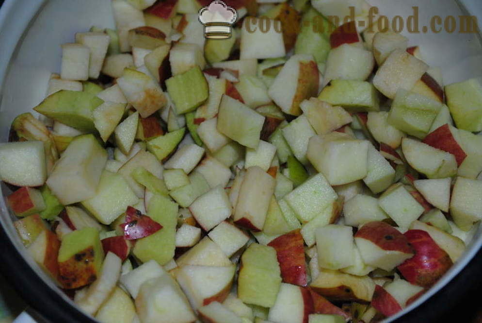 Ingwerkuchen auf Kefir mit Äpfeln und Nüssen - wie man einen Kuchen mit Kefir, um zu kochen, einen Schritt für Schritt Rezept Fotos