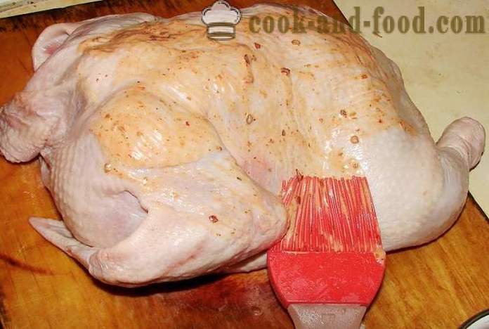 Huhn Salz in dem Ofen - wie Huhn für Salz zu kochen, einen Schritt für Schritt Rezept Fotos