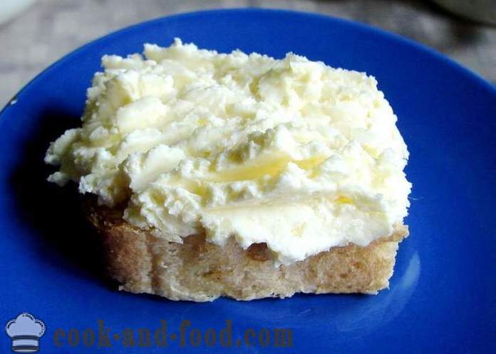 Käse Knoblauchbutter-Sandwich - wie Käse Butter zu kochen, ein einfaches Rezept mit einem Foto