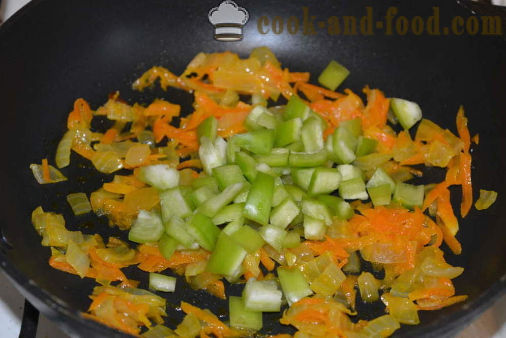 Köstliche krümelig Buchweizen mit Gemüse in einer Pfanne - wie Buchweizen mit Gemüse zu kochen, einen Schritt für Schritt Rezept Fotos