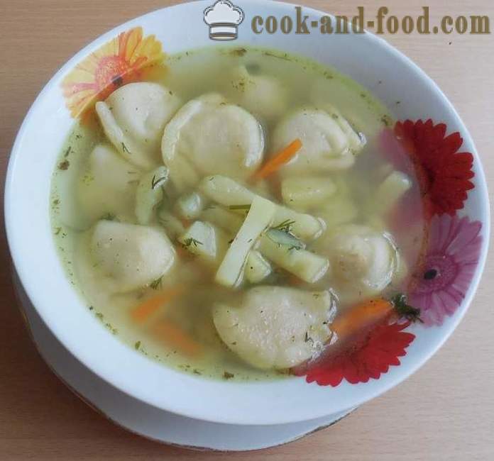 Gemüsesuppe mit Knödel - wie man kocht Suppe mit Knödeln - Omas Rezept mit Schritt für Schritt-Fotos