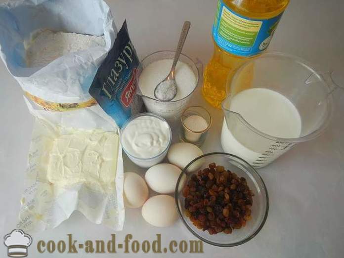 Einfach und köstlich Ostern mit Rosinen in Milch - Schritt für Schritt Rezept mit Fotos, wie Passah zu Hause backen