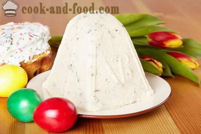 Ostern königlicher Quark (brauen) - Eine einfache Hausrezept für Ostern Käse mit Rosinen, kandierte Früchte, Nüsse