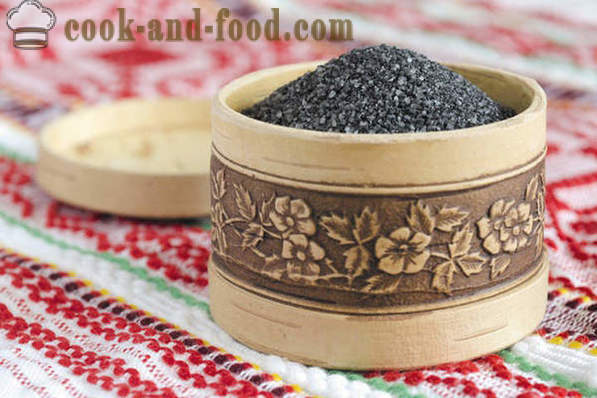Chetvergova Salz - ein traditionelles Oster schwarz Salz, einfache Rezepte, wie schwarzes Salz zu kochen.
