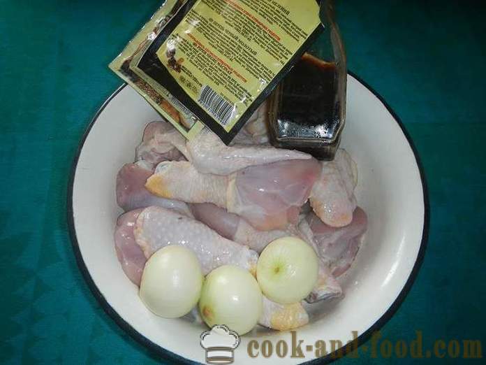 Gebratenes Huhn auf dem Grill - wie köstlich gebratenes Huhn auf dem Grill, das Rezept mit einem Foto.