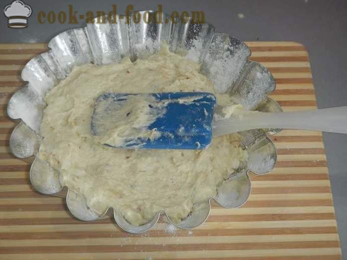 Einfache Walnuss Cupcake auf Kefir - wie man einen Kuchen zu Hause kochen, Schritt für Schritt Rezept mit Fotos.