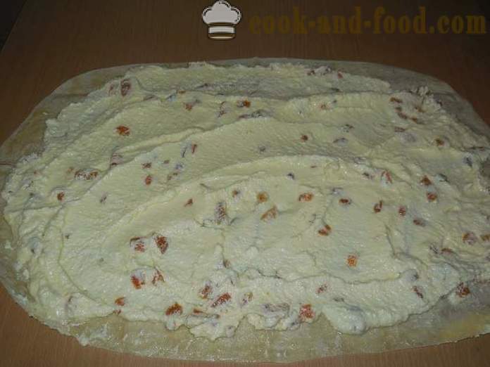 Pie von Fladenbrot mit Frischkäse - einfach und lecken Kuchen Fladen in multivarka Rezepte mit Fotos.