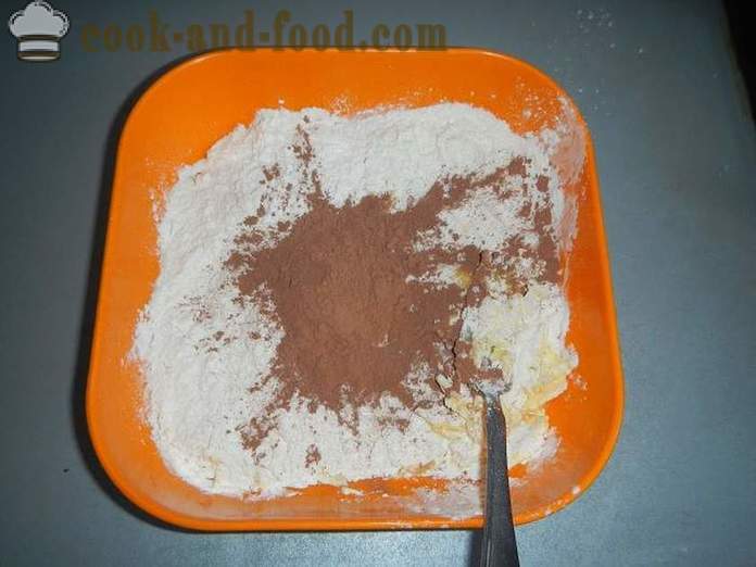 Schokoladen-Käsekuchen Giraffe - wie man einen Kuchen kochen, Schritt für Schritt Rezept Fotos