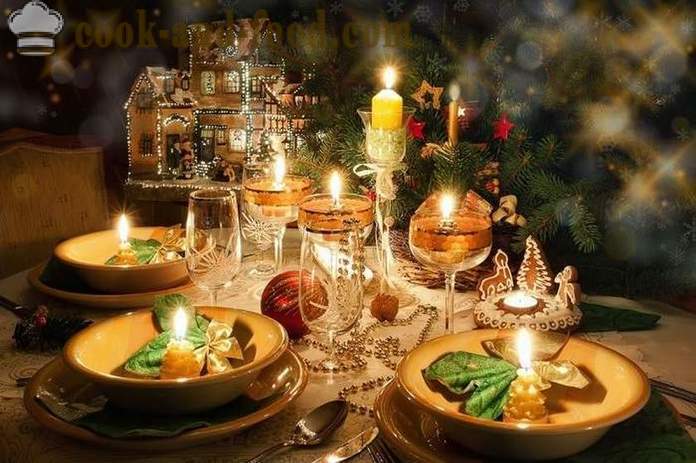 Tischdekoration für die neue Jahr - wie die Weihnachtstabelle für das Jahr 2016 Jahr des Affen dekorieren (mit Fotos).