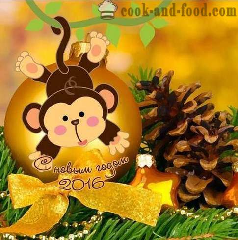 Desserts Neujahr 2016 - Urlaub Desserts auf dem Jahr des Affen.