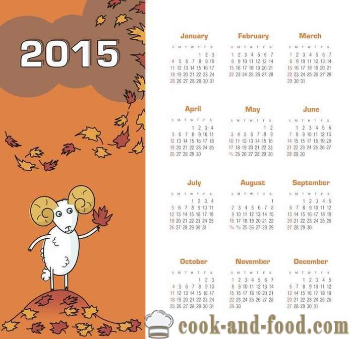 Kalender für das Jahr 2015 Jahr der Ziege (Schaf): download kostenlos Weihnachtskalender mit Ziegen und Schafen.