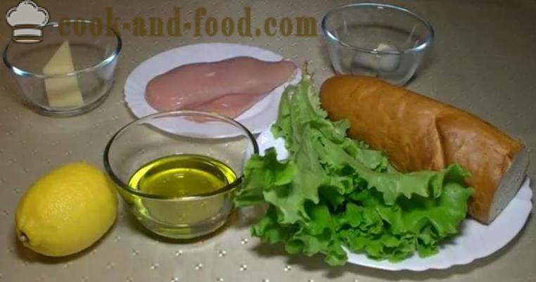 Caesar Salat mit Croutons - ein klassisches Rezept mit Fotos und Videos. Wie man Caesar Salat und Salat-Dressing zubereiten