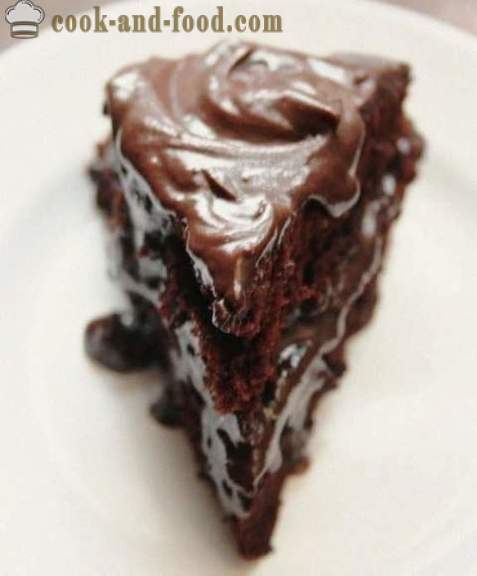 Schokoladenkuchen - einfach und köstlich, inkrementelle fotoretsept.