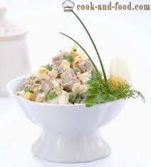 Salat: klassische Rezept, Geschichte, Zusammensetzung, Olivier, Kochen, Salat Zutaten.