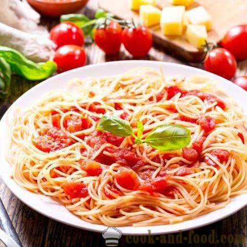 Rezept für Spaghetti mit Tomaten und Käse