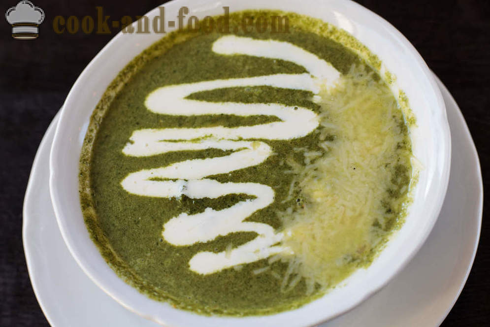 Suppe von grünen Erbsen: drei Original-Rezept