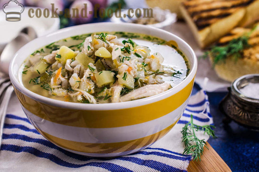 Zu Hause Video-Rezepte - Wie man eine köstliche Suppe mit Gerste kochen