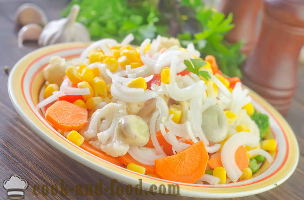 4 Rezept Salat aus Mais und Erbsen